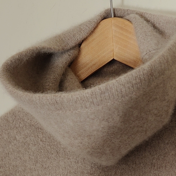 All Saints 100% Cashmere Sweater Turtle Funnel High Collar Neck - Picture 3 of 4